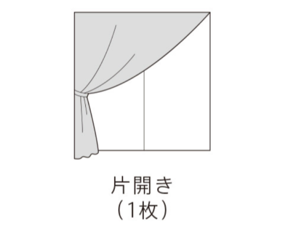 片開き